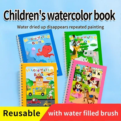 Reusable Water Magic Book For Kids