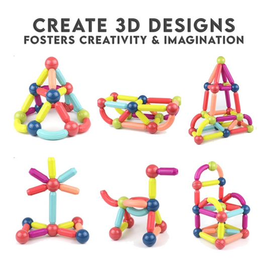 Magnetic Toys for Kids Colorful Blocks