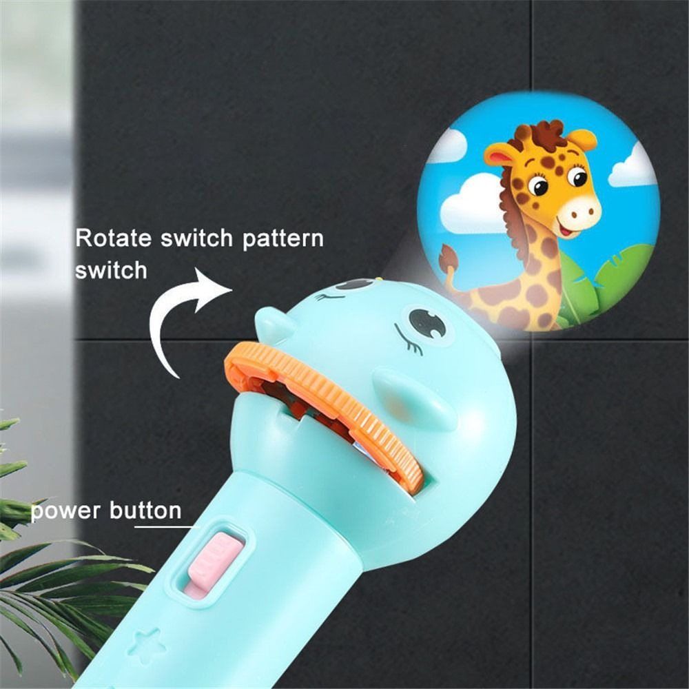 Kids Cartoon Projection Flashlight Mini Fun Toy