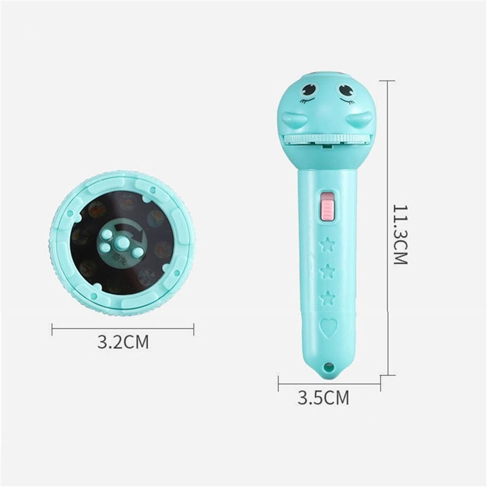Kids Cartoon Projection Flashlight Mini Fun Toy