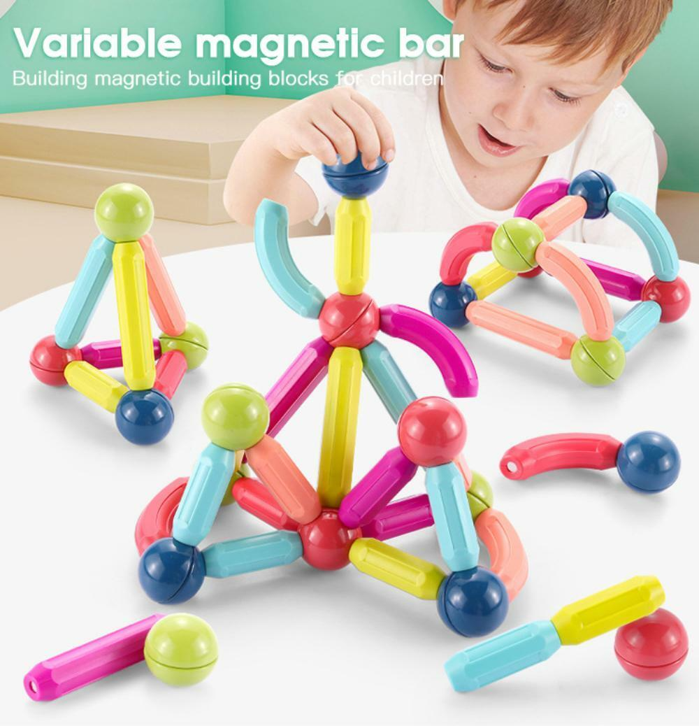 Magnetic Toys for Kids Colorful Blocks
